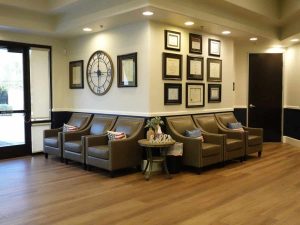 Commercial tenant improvement law office waiting area